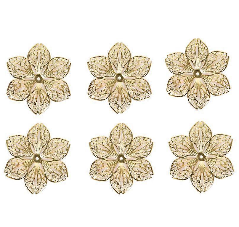 50 buc / set filigran floare meșteșuguri talismane conectori diy pandantiv bijuterii constatări