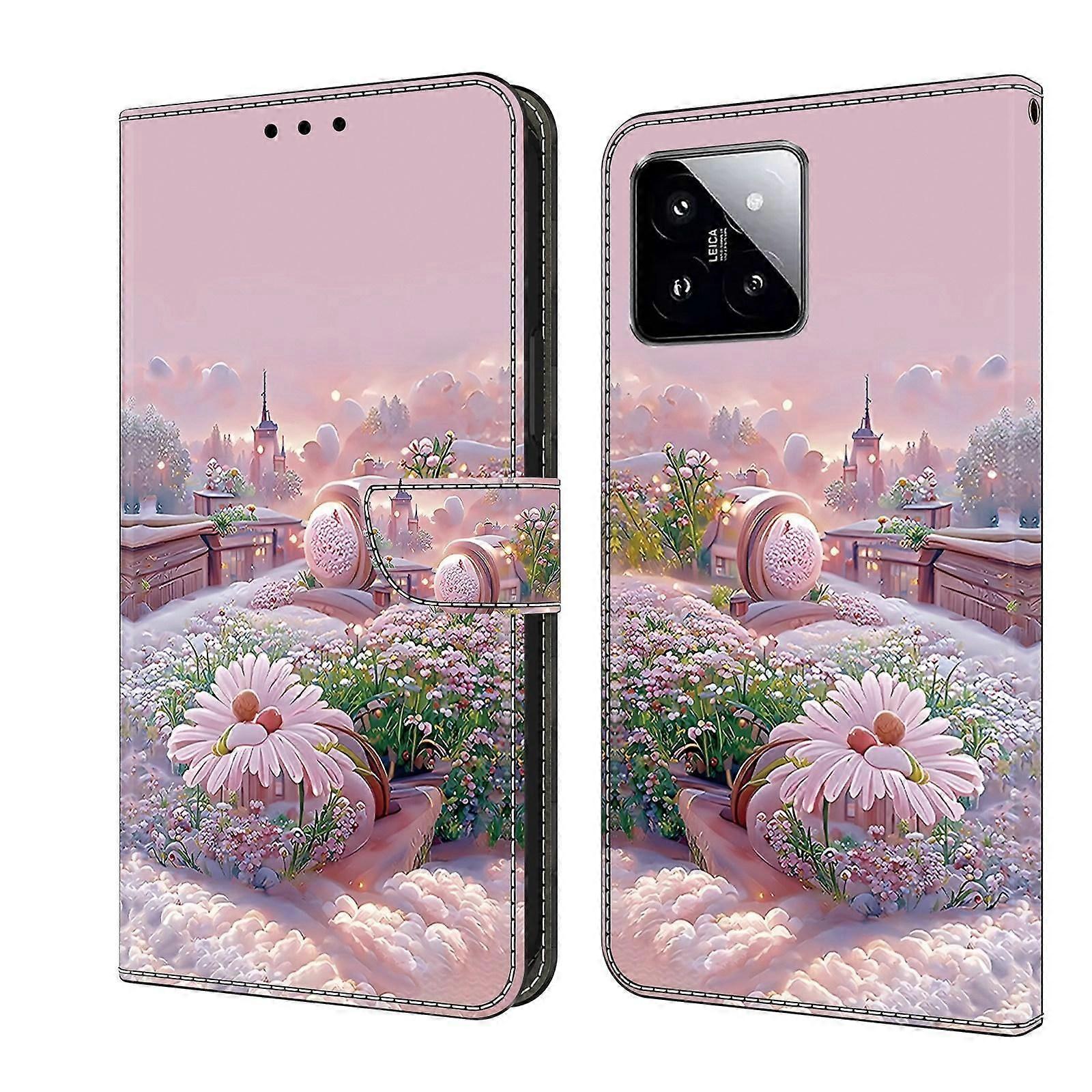 Painted Leather Phone Case For Xiaomi 14