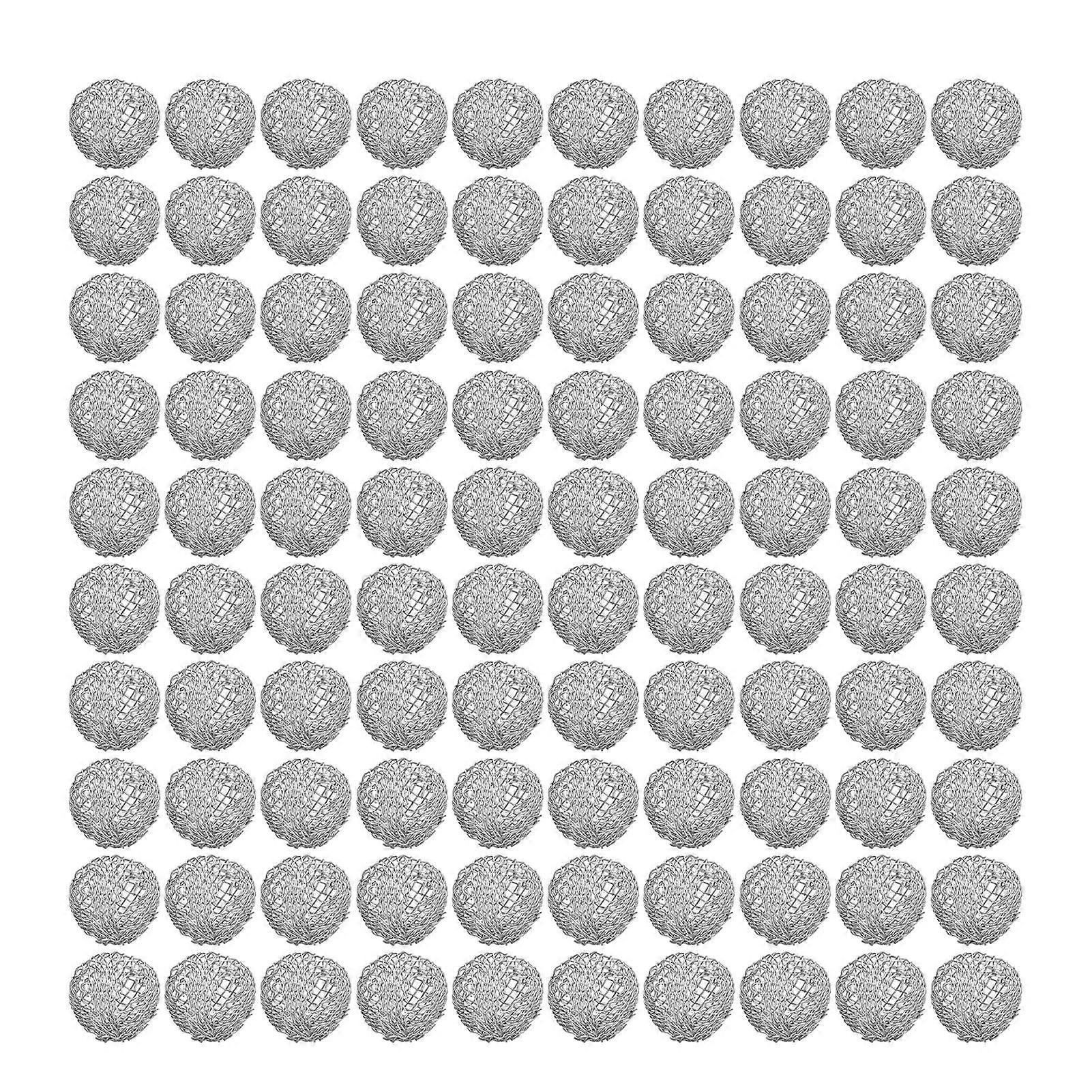 100個タバコパイプボールスクリーンフィルター16mmステンレス鋼喫煙用ウォッシャブル