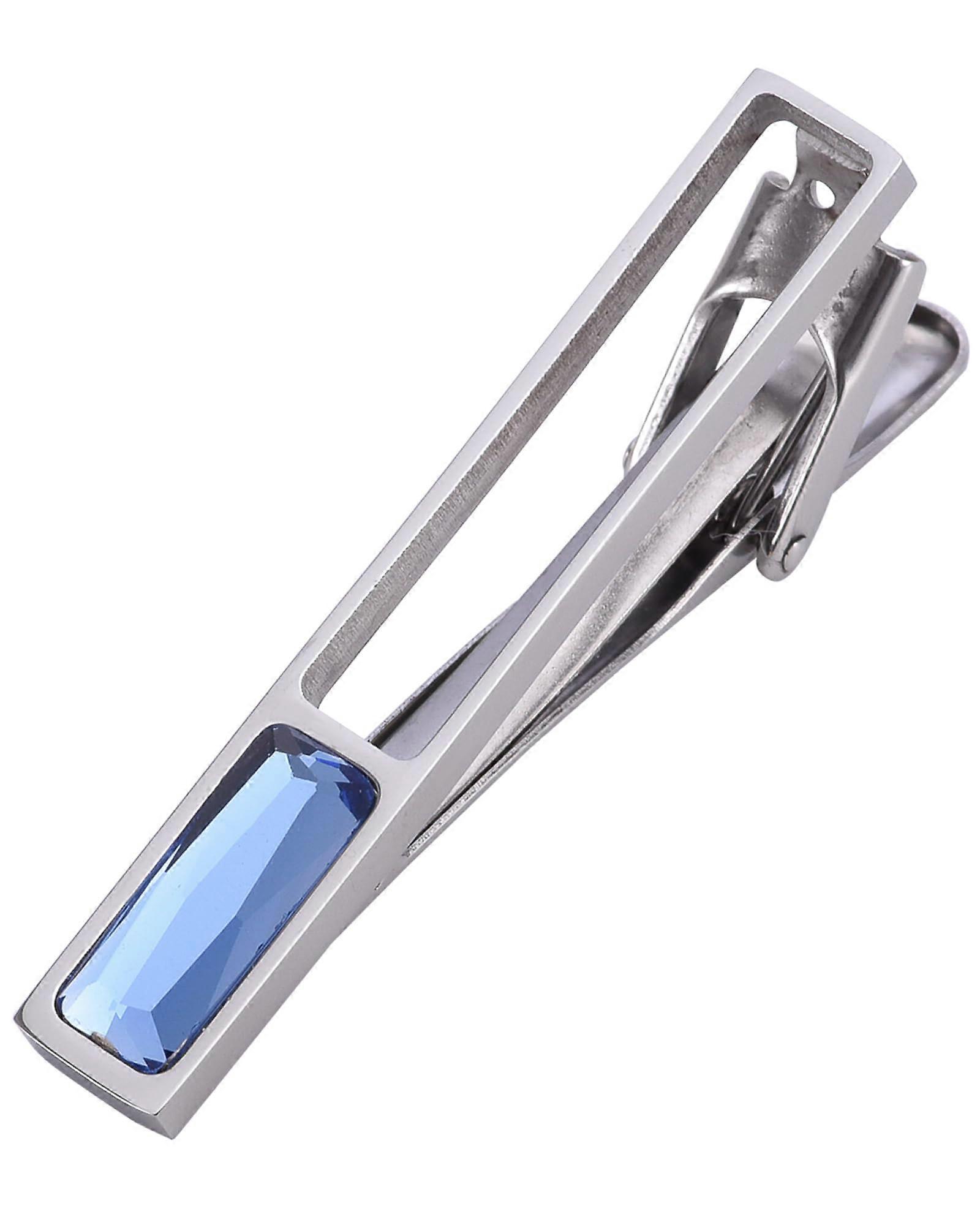 Tie Clip Bar Silver Tone for Business Weddings