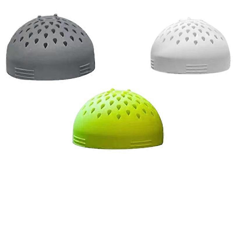 Mini Colander Set, 3 Pcs Green Gray White, Quick Draining Kitchen Strainers, BPA-Free Plastic, 3 Sizes