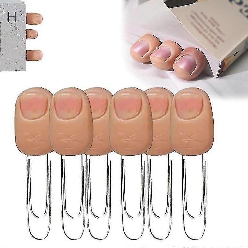 1-6x Creative Halloween Finger Paper Clips Paperclip Bookmarks Funny 3D Resin Horror Bookmarks Unique Creepy Hands Bookmarks