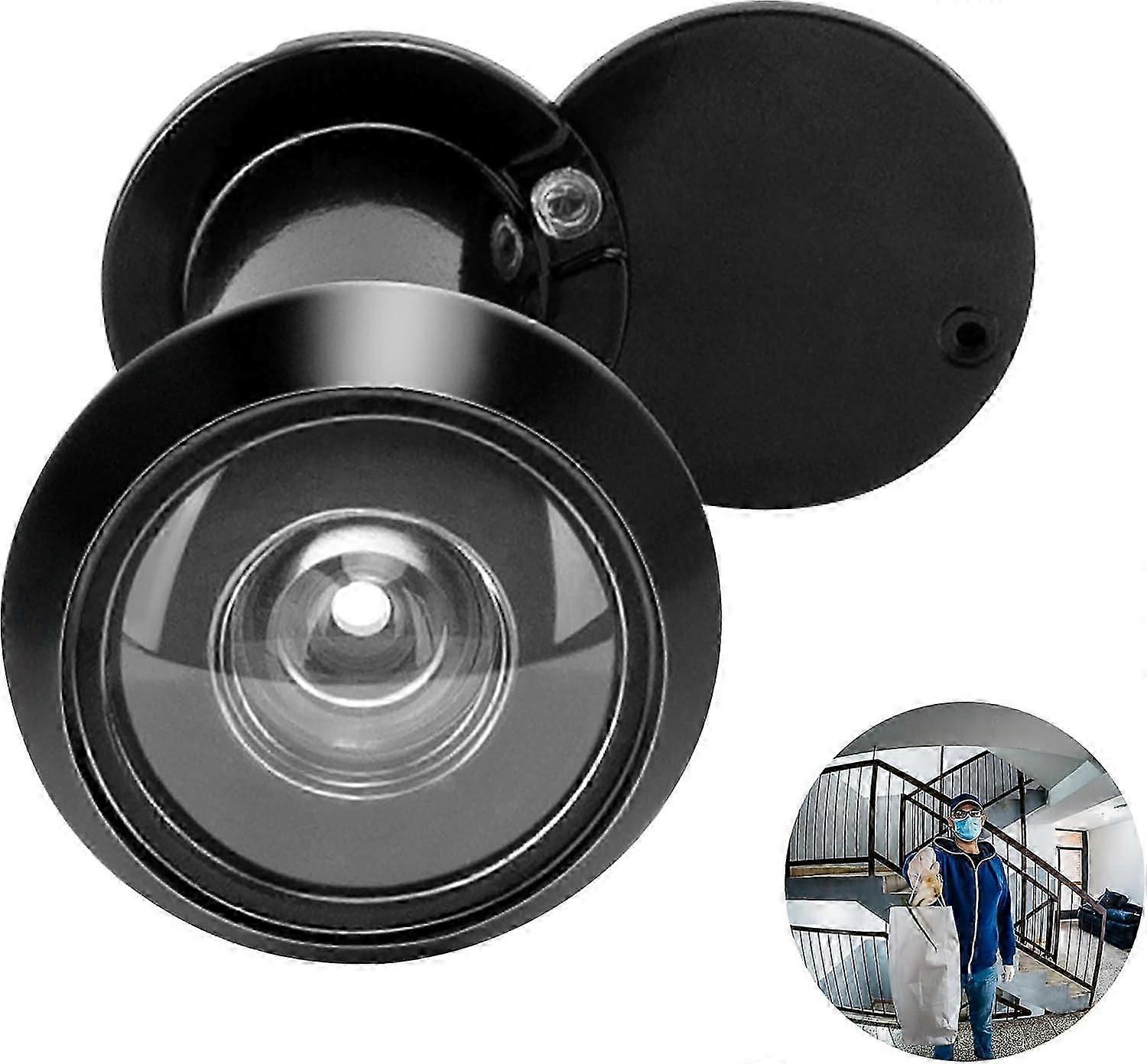 unique Peephole Front Door Viewer with Privacy Cover, One-Way 200 Degrees,5/8 inch
