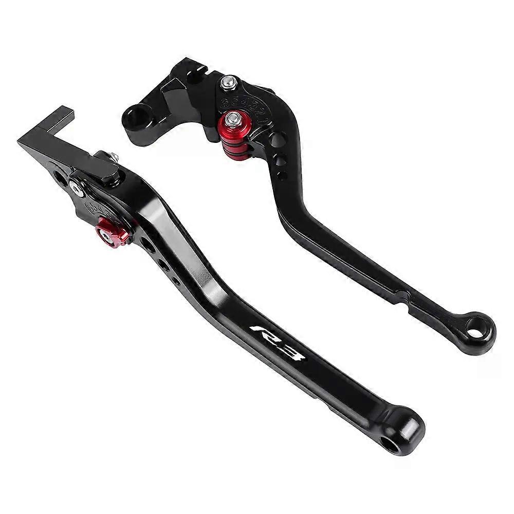 Motorcycle YZFR3 Folding Brake Clutch Levers Handlebar Grips compatible for YAMAHA YZF R3 2015-2020 YZF-R3 Handle Lever DDRR