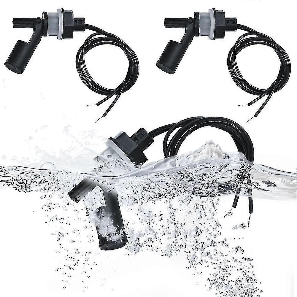 3PCS Float Switch Side Mount Horizontal Liquid Float Switch Plastic Water Level Sensor Liquid Level Sensing Float Switch