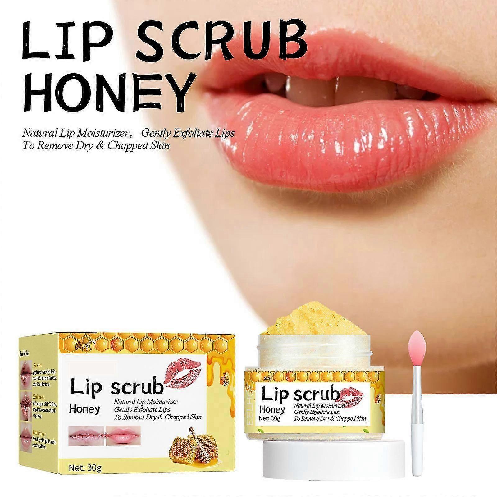 υψηλής ποιότηταςLip Exfoliator Moisturizer Honey Lip Scrub, Θεραπεία μάσκας χειλιών για σκασμένες ρυτίδες, ξηρά και σκασμένα χείλη, Φροντίδα χειλιών