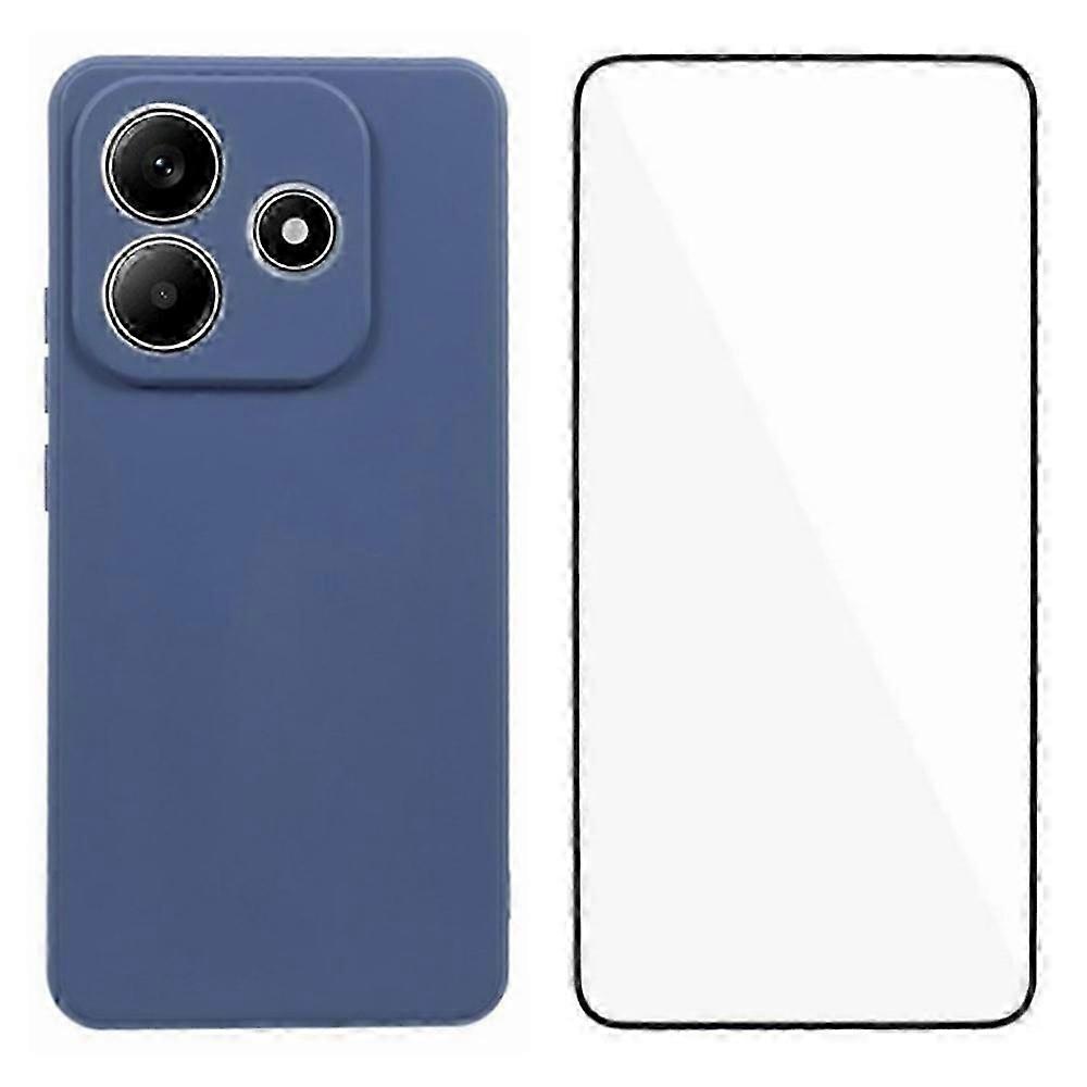 Wanlonfeng Rb2 Series For Xiaomi Redmi Note 14 5g Case Tpu Phone Cover With Screen Protector - Sapph