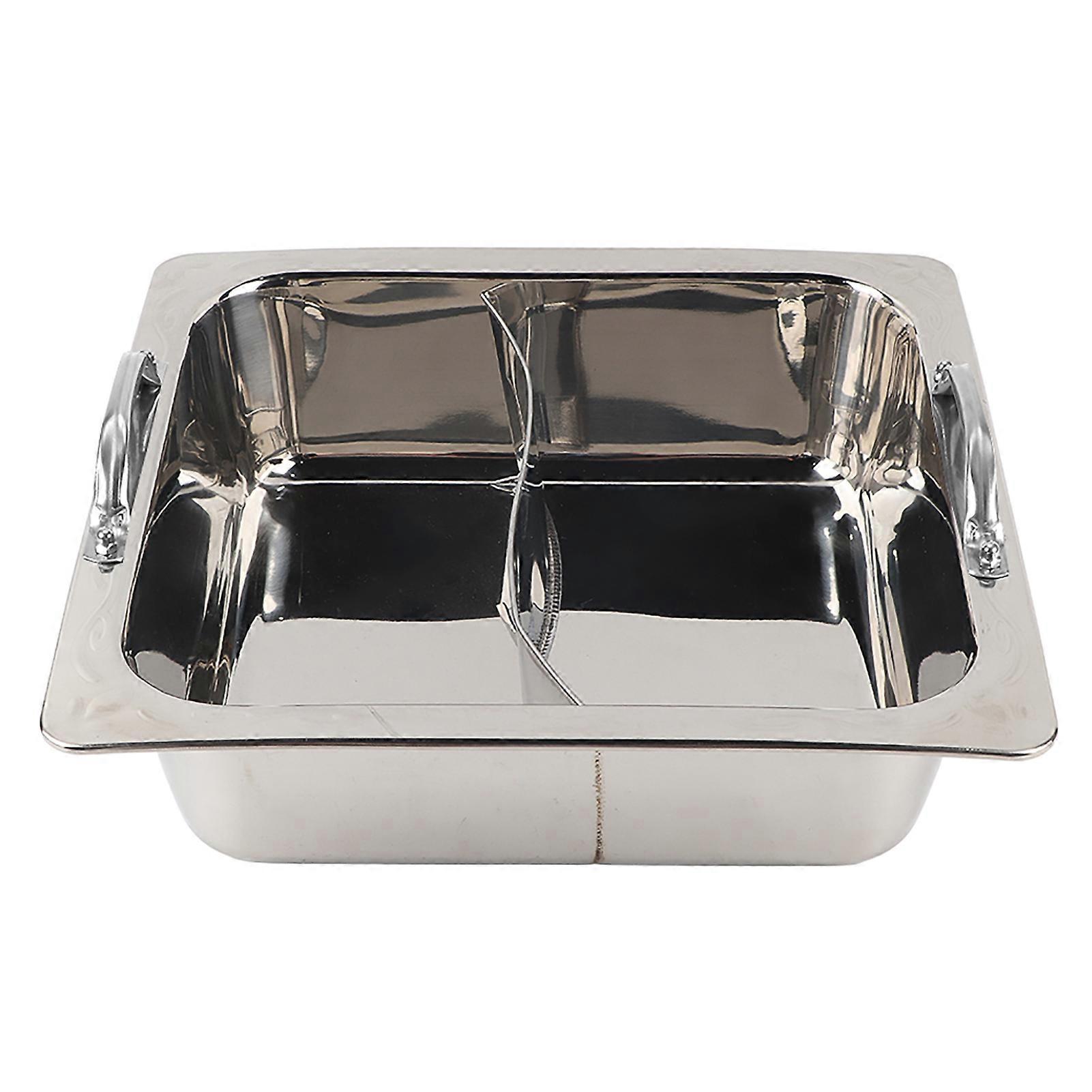 سميكة مربعة الشكل الفولاذ المقاوم للصدأ بطة وعاء ساخن أداة المطبخ لطباخ التعريفي