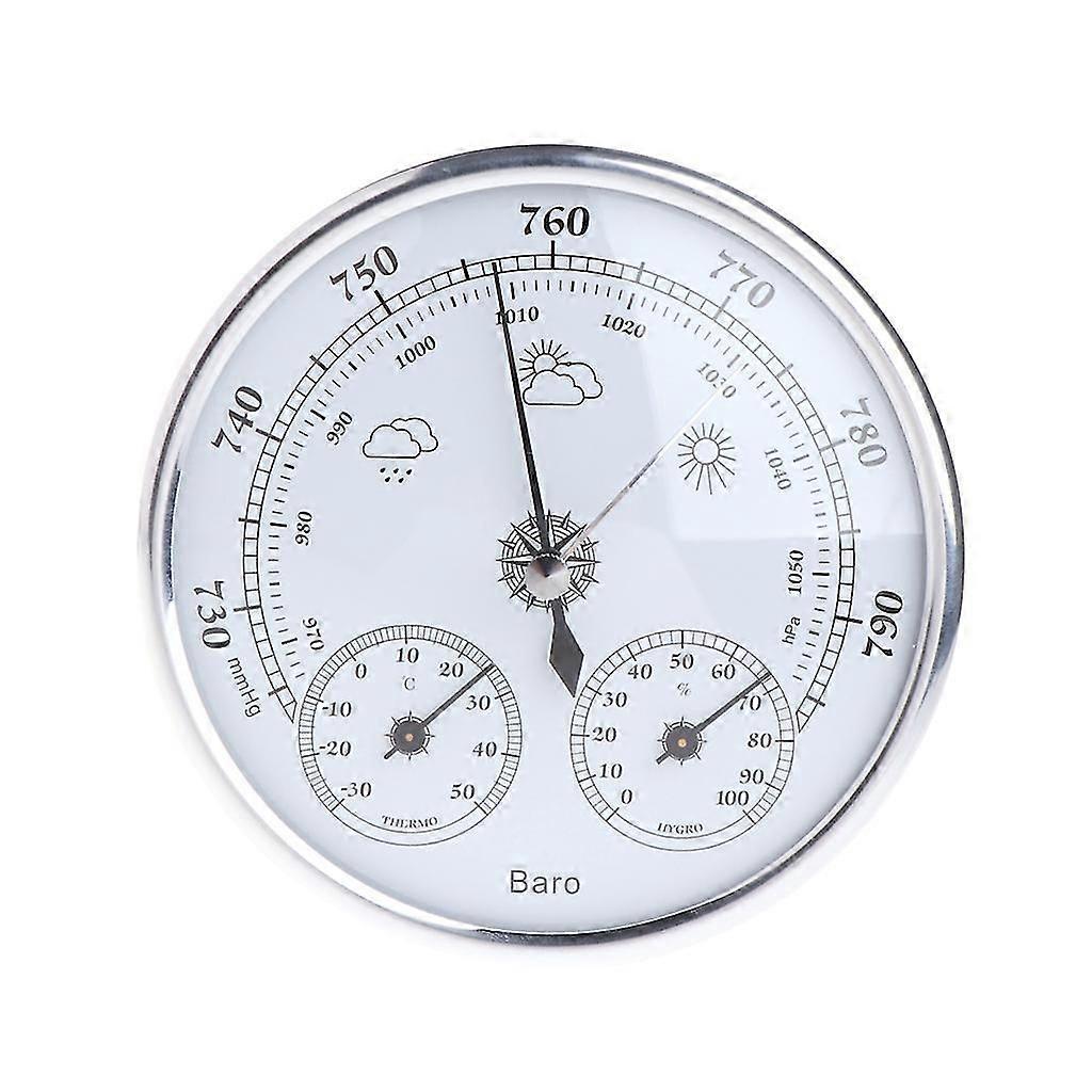 3 In 1 Barometer Thermometer Hygrometer For Mounting To Patio Garden Garage