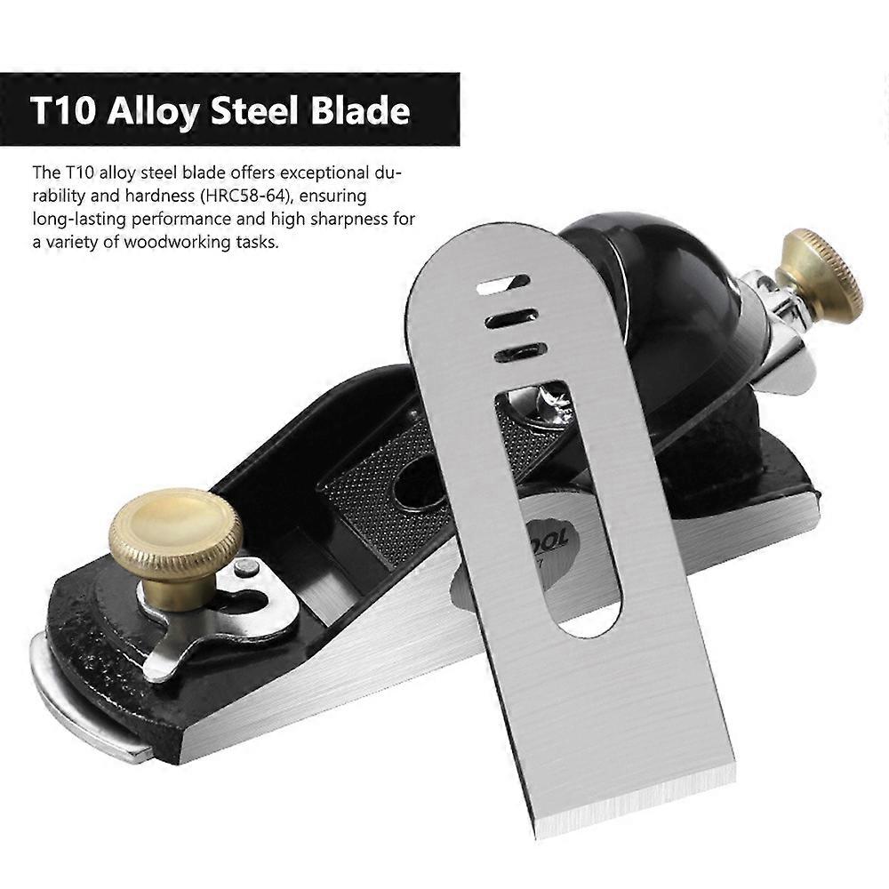 Small Woodworking Planer Wood Board Planer T10 Steel Blade with Angle Adjustable Function Ergonomic