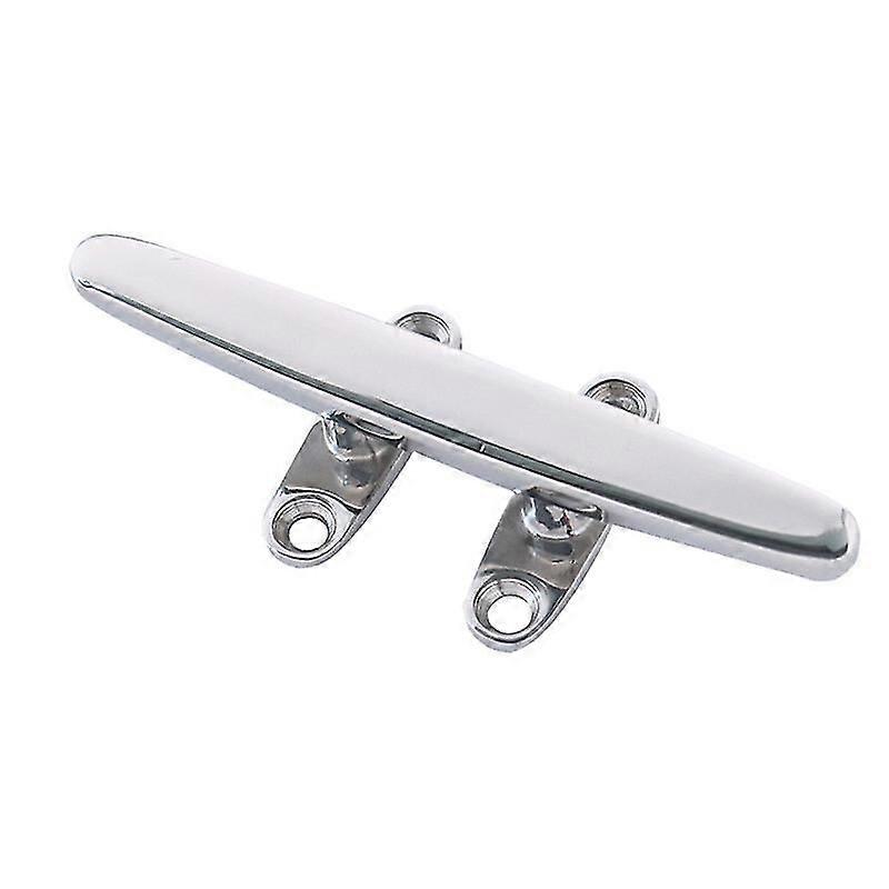Cleat 150mm, V2a Stainless Steel Mooring Dock, Rope Fixing With 4 Holes For Shade Sail, Sailing Boat