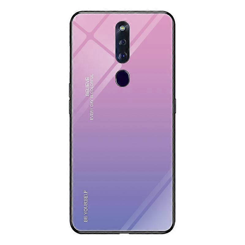 Gradient Color Glass Case For OPPO F11 Pro