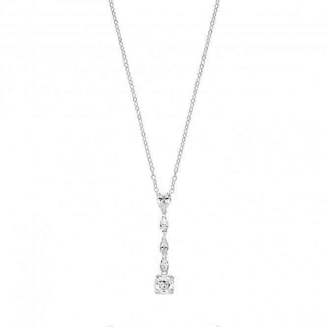 Silver & Co Multipear Large Cushion Cubic Zirconia Pendant SPG0064