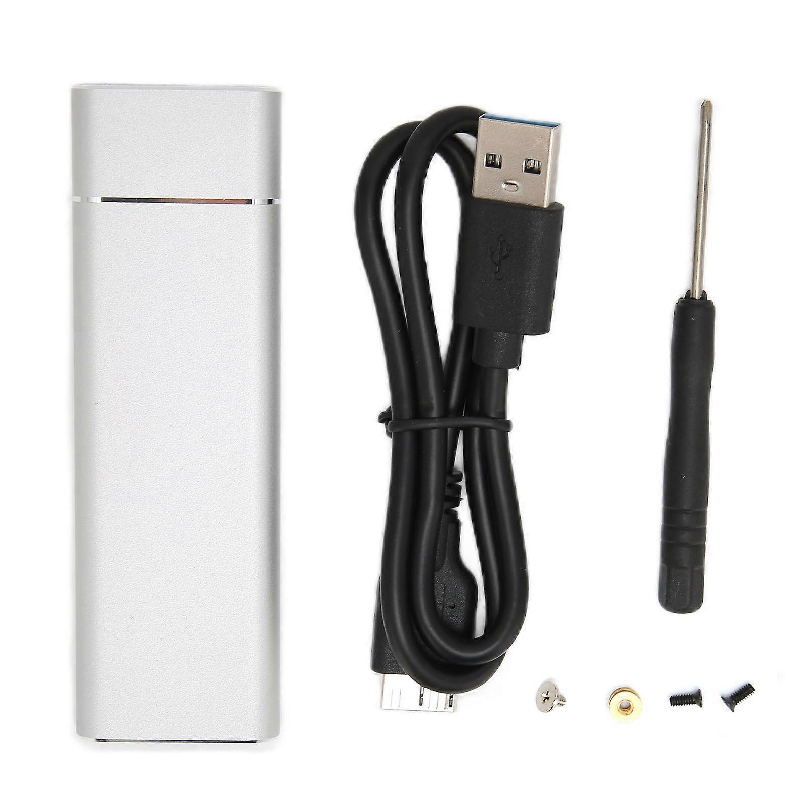 Drive M.2 NGFF to USB3.0 High Speed 5Gbps Portable Stable SSD Enclosure Windows for OS X (Not Inclube Hard Disk)