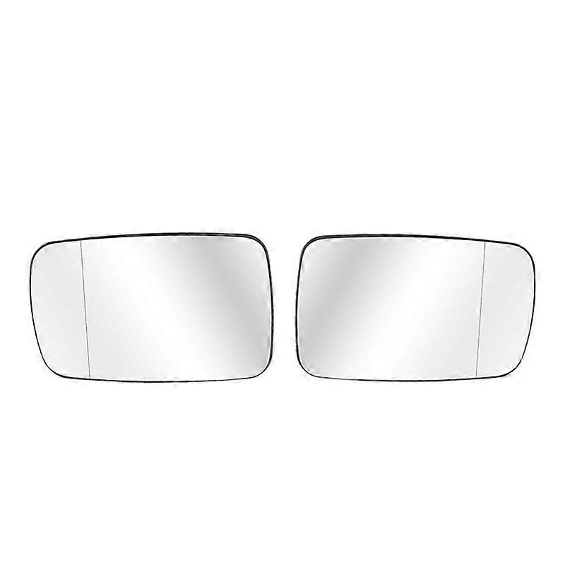 2 x Side Wing Mirror Rearview Mirror Glass Heated For-BMW E39 E46