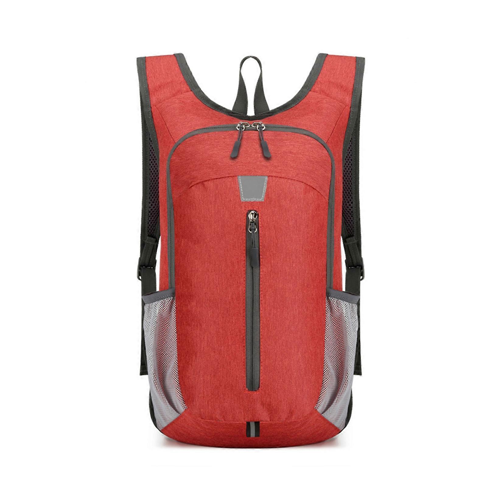 Multifunctional Foldable Backpack with Ample Storage Compact & Durable Backpack Suitable for Cycling Hiking & Traveling Red