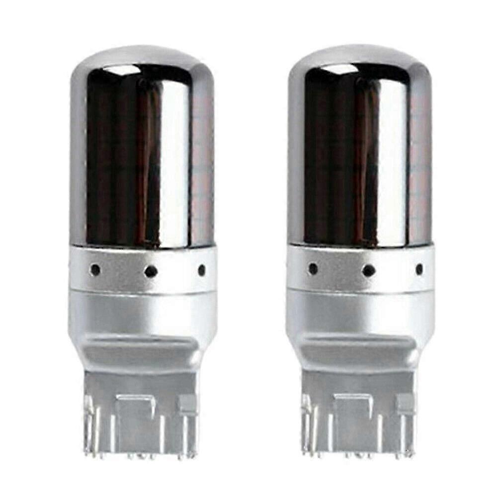 2Pcs Chrome 7440 T20 144SMD Amber Canbus Error Free LED Lamp Bulb Turn Signal Light JP
