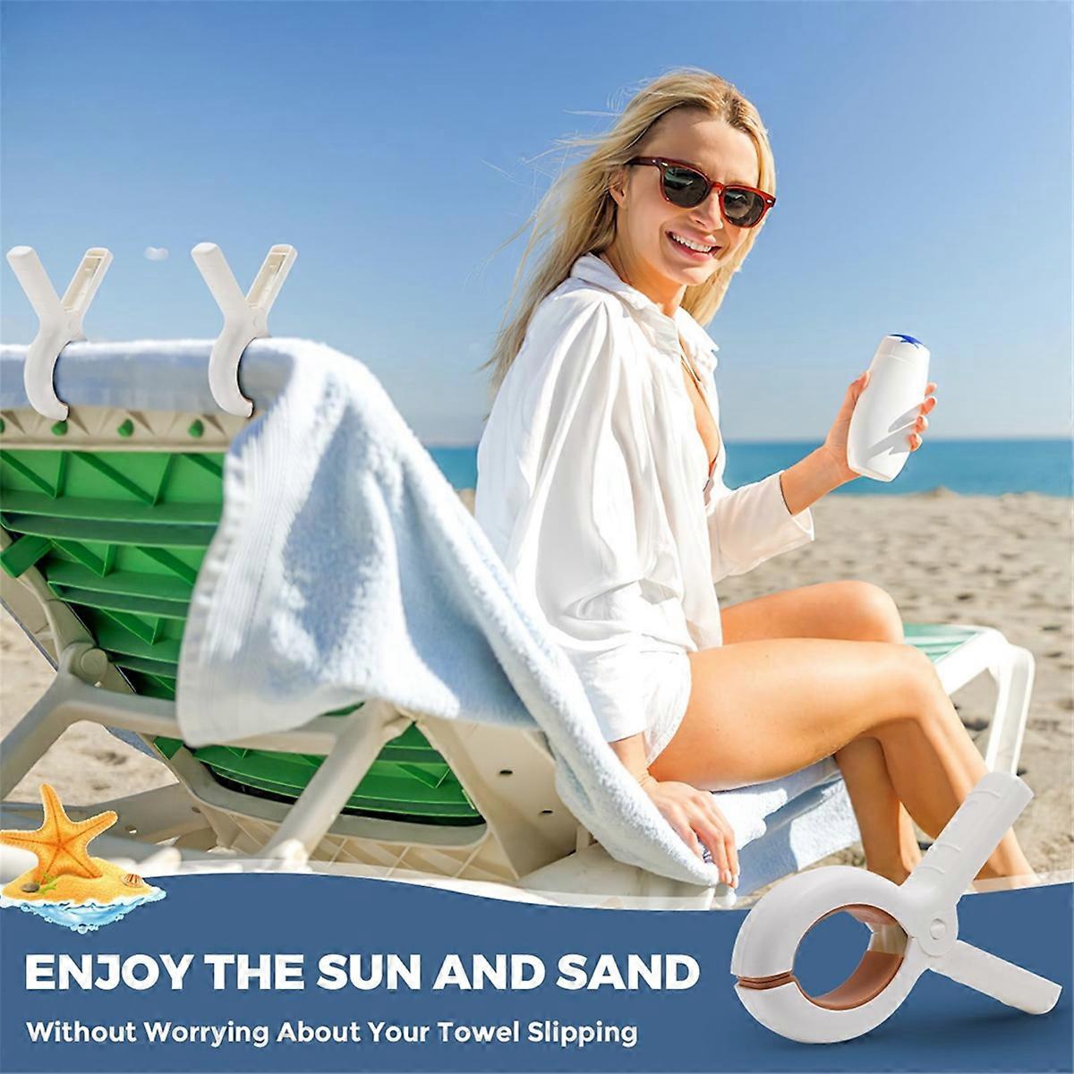 plastic clip for drying clothes, strong windproof, fixed clip Khaki