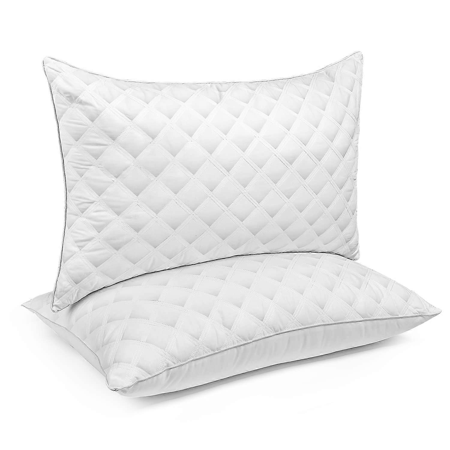 2 Pack Medium Firm Soft Pillow for Side Sleeper 20x26 Inches