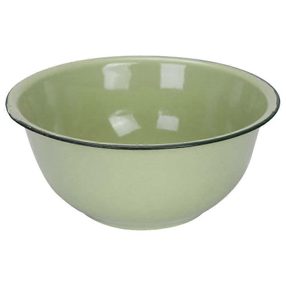 Vintage Enamel Bowl for Soup and Salad 8'