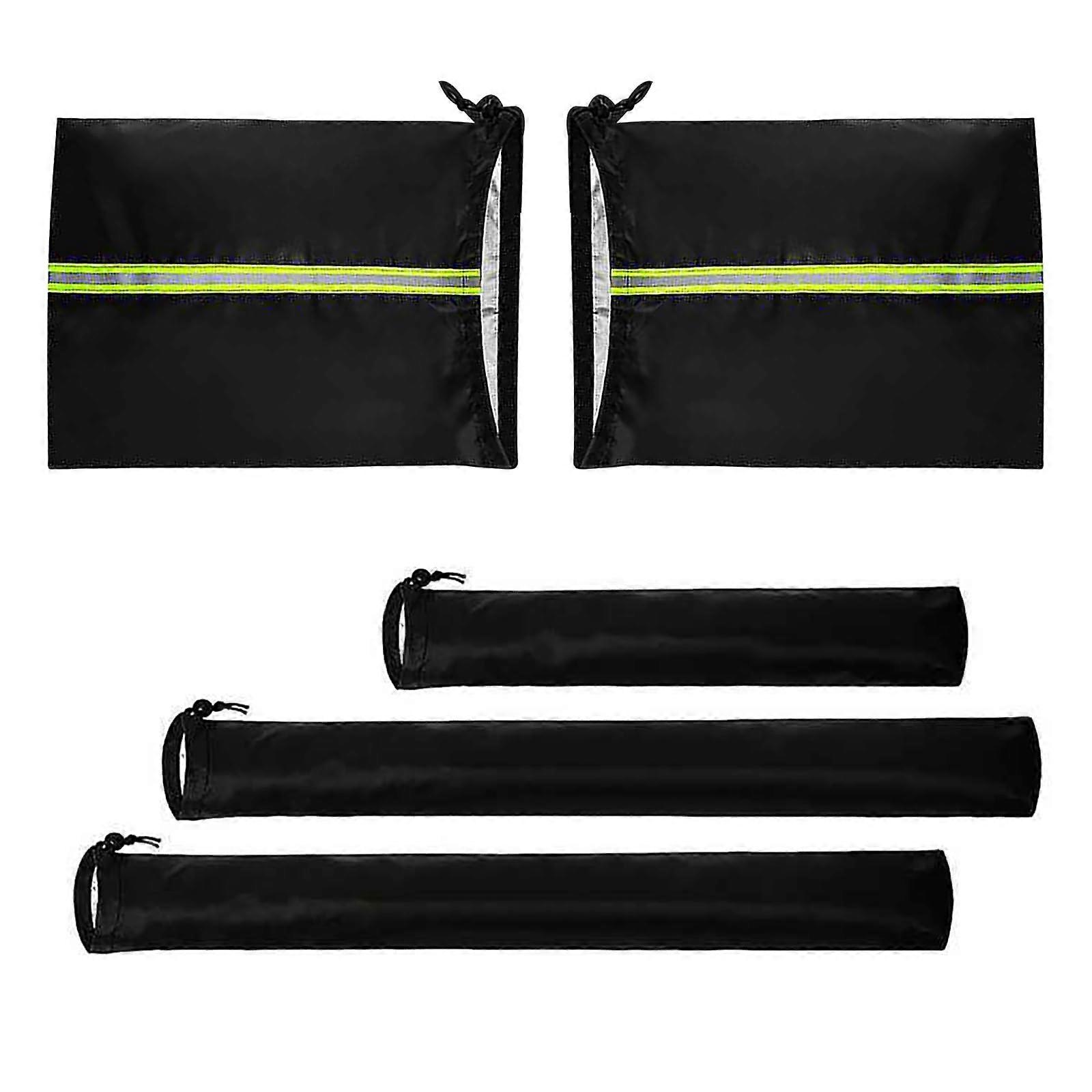ADET Car Side Mirror Cover and Wiper Cover, Waterproof and Dustproof Universal Car Accessories, Compatible with Most Vehicles (Black)