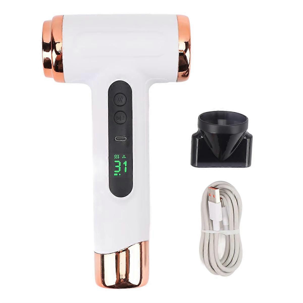 Portable Hair Dryer 200W Fast Drying with Nozzle for Travel,B