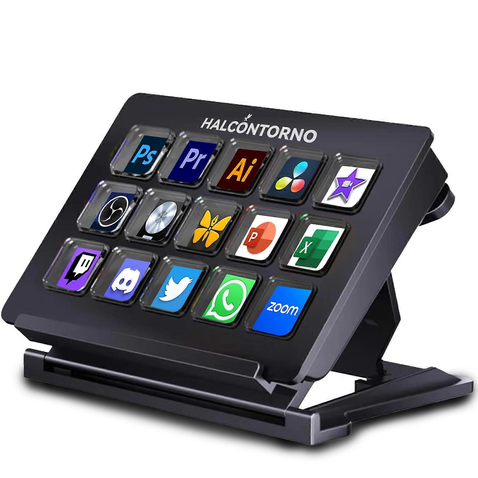 Stream Dock - Steamdeck for PC Mac, Wired Streaming Controller for Creators Gamers, Macro Keyboard
