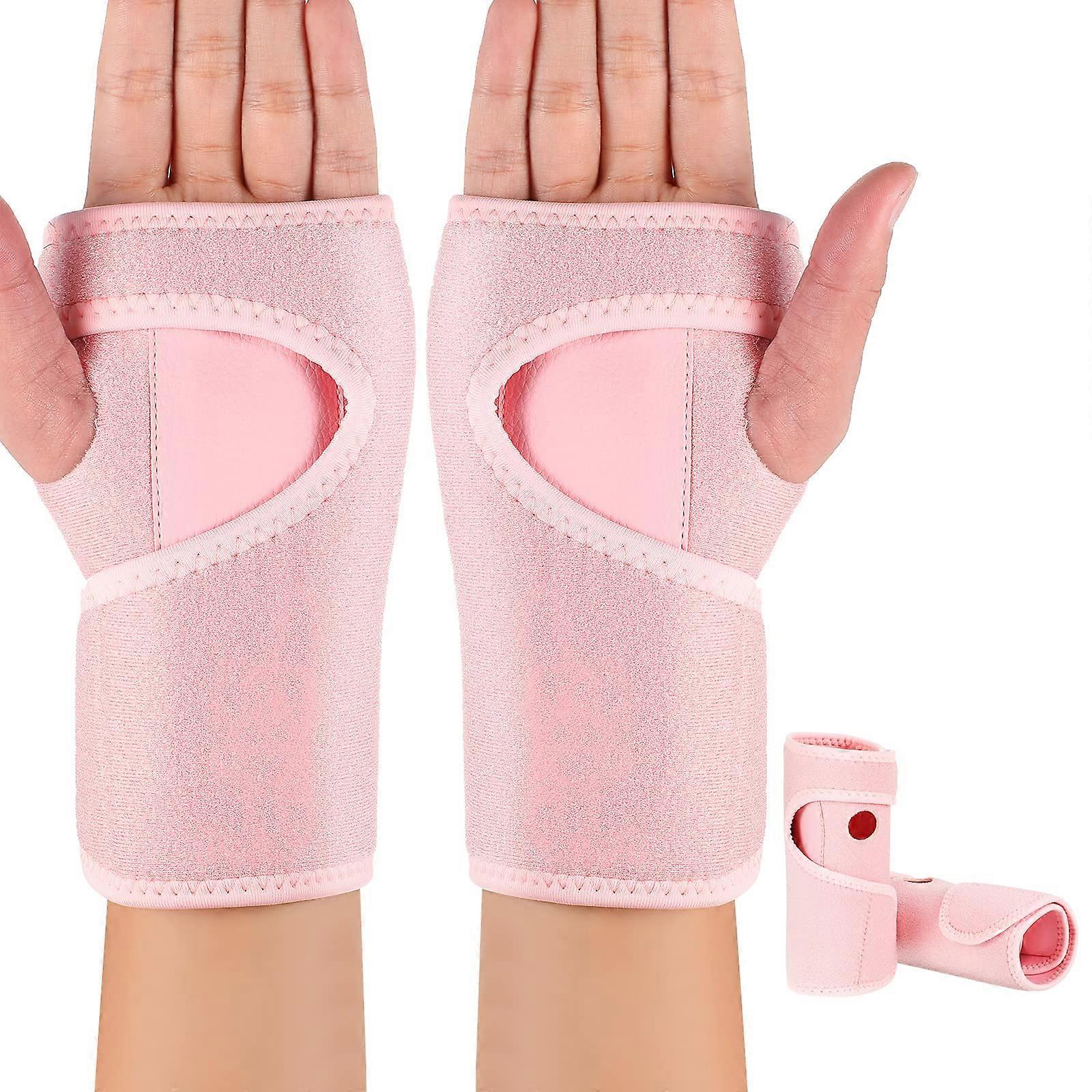 Carpal Tunnel Wrist 2-Pack Night Sleep Support Braces, Splints, Balancer and El Support Pad