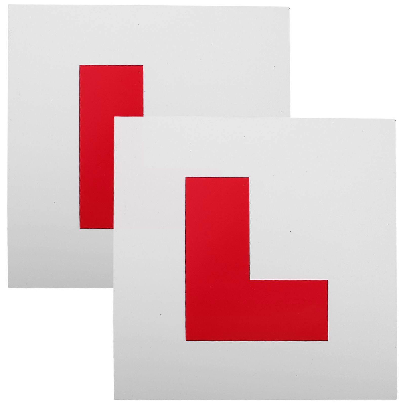 2Pcs Magnetic Learner L Plates Motorcycle Car Sticker Magnetic L Plates Learner Driver Plates