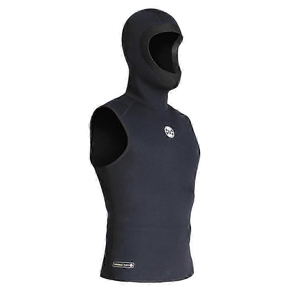 3mm Neoprene Wetsuit Hooded Vest For Men Sleeveless Diving Vest With Hooded For Water Sports Surfing Snorkeling Swimming S
