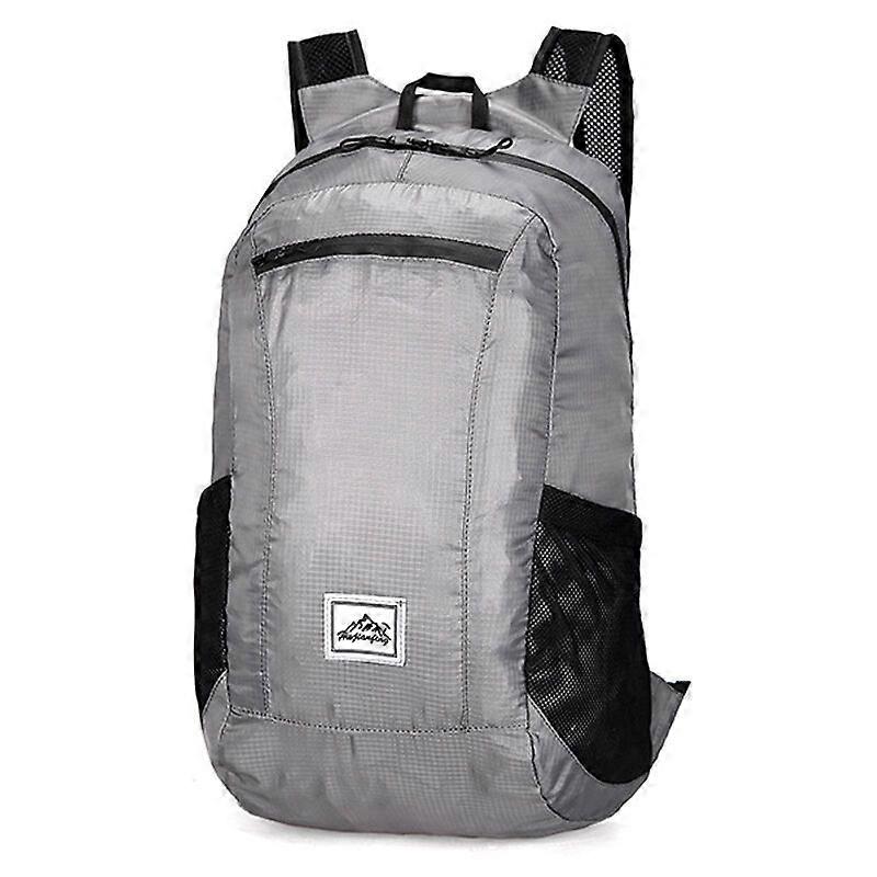 Ultralight Foldable Waterproof Portable Outdoor Backpack (Light Gray)