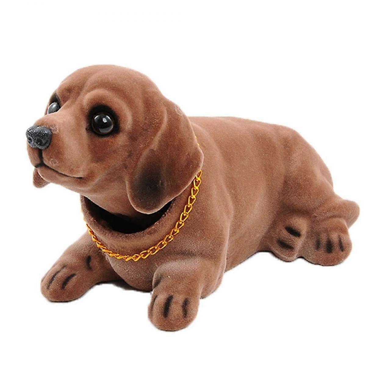 SBSGV Deska rozdzielcza Głowa Psy głowy Car Dash Puppy do dekoracji pojazdu samochodowego (jamnik)