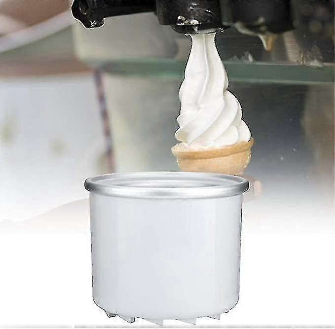 アイスクリームメーカーアクセサリー、1l耐食性ステンレススチールアイスクリームフリーザーボウル、ホームアイスクリームマシンオフィス用コーヒーショップ