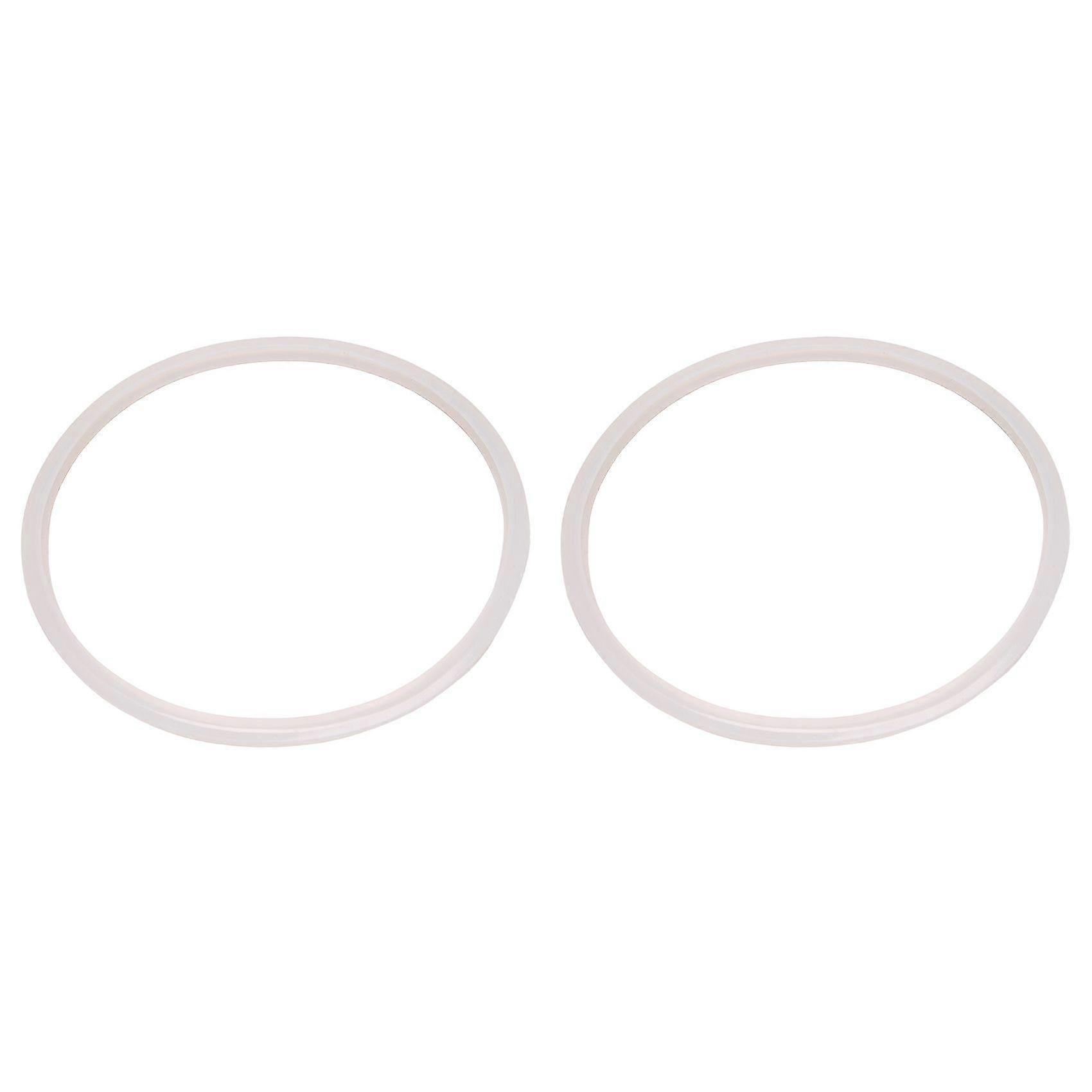 Silicone gasket Sealing ring for pressure cooker 22 cm inner diameter, 2 pieces, transparent
