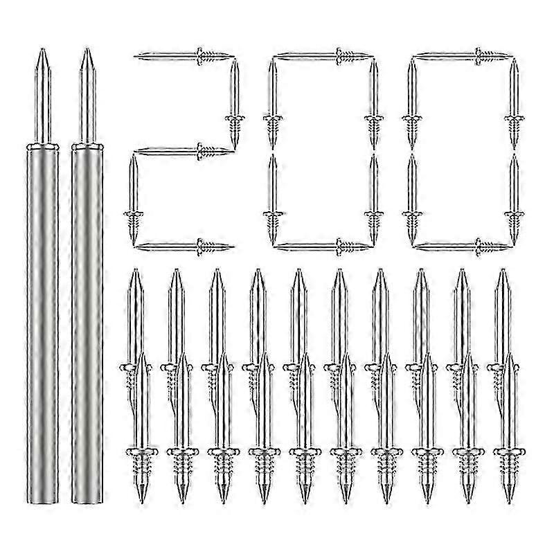 200 Pcs Double- Skirting Thread Seamless Nail,rust-proof No Trace Skirting Thread Screws Set With 2