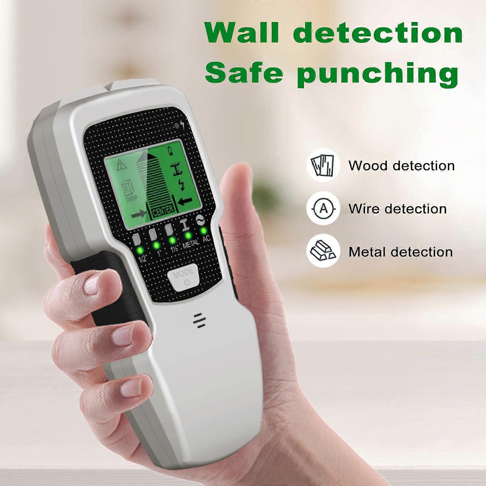 Finder Wall Scanner 5 in 1 Electronic Stud Detector HD LCD Display Used for Detecting Wood Metal Wire with Warning Function