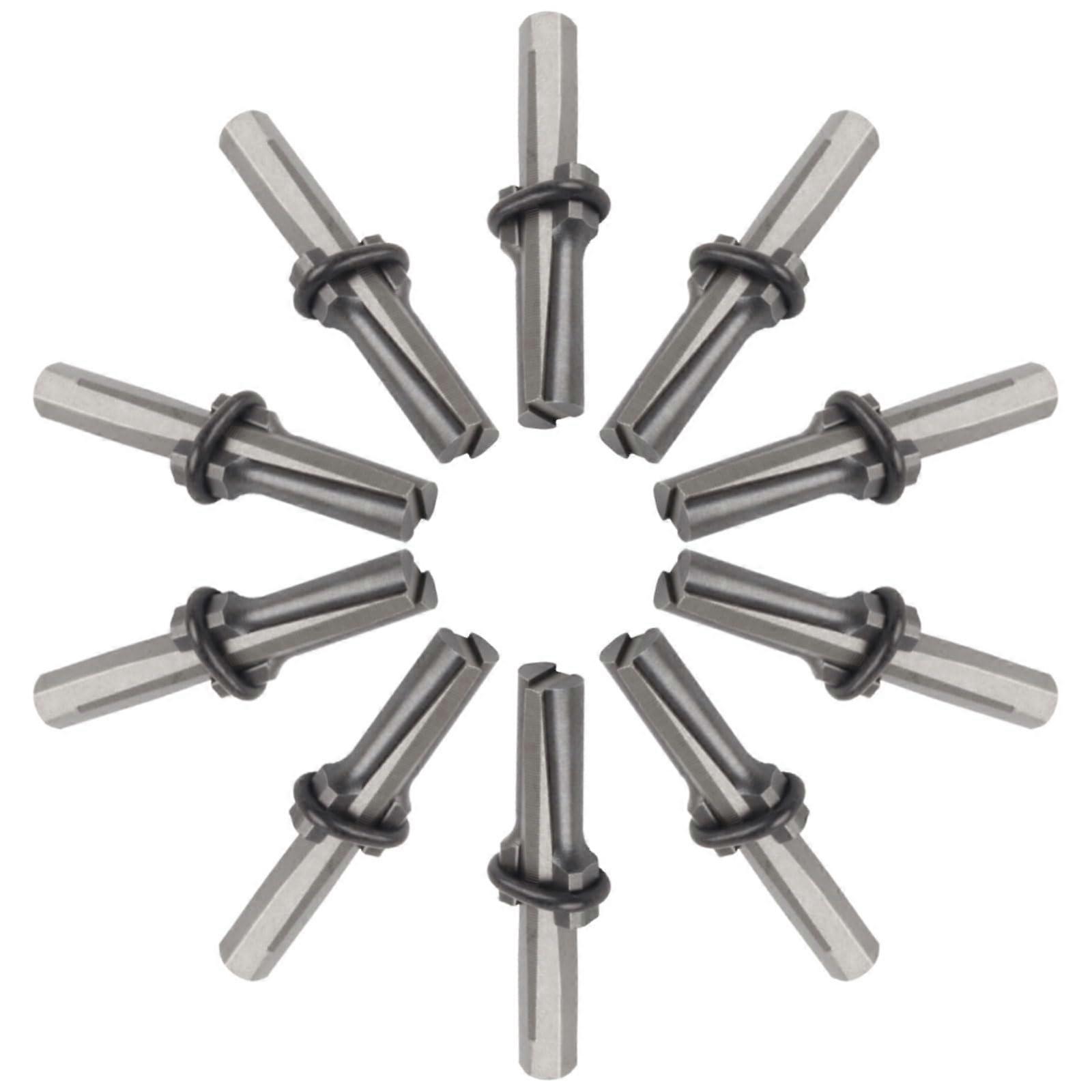 10 Pcs Rock Splitting Wedges, 5/8 Inch Wedge and Feather Shims, Stone Splitting Tools