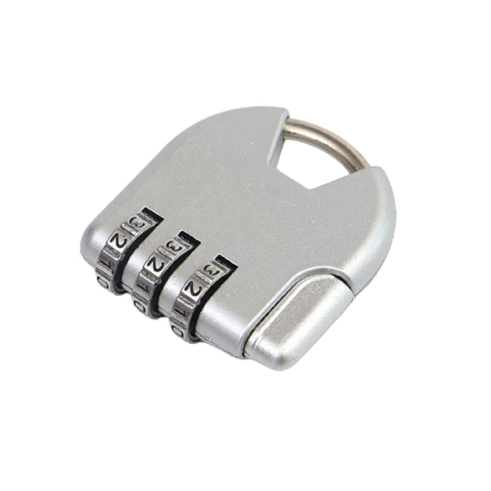 3 Digit Combination Padlock Portable Change the Password at Will Lock