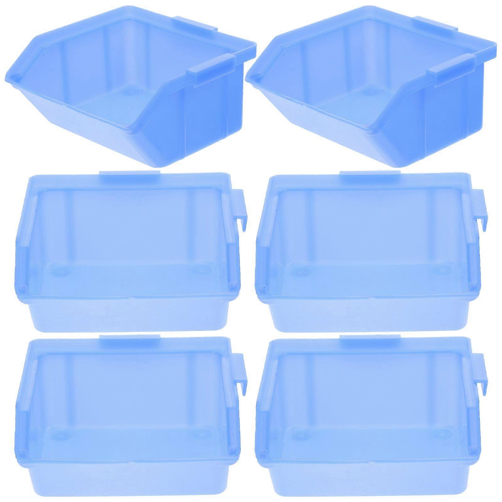 6pcs Nesting Shelf Bin Boxes in plastica Nesting Shelf Storage Boxes Hardwares Boxes
