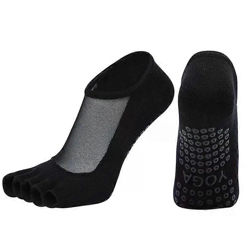 Yoga exercise socks Silicone Toeless Socks Pilates No-show Half Toe Socks