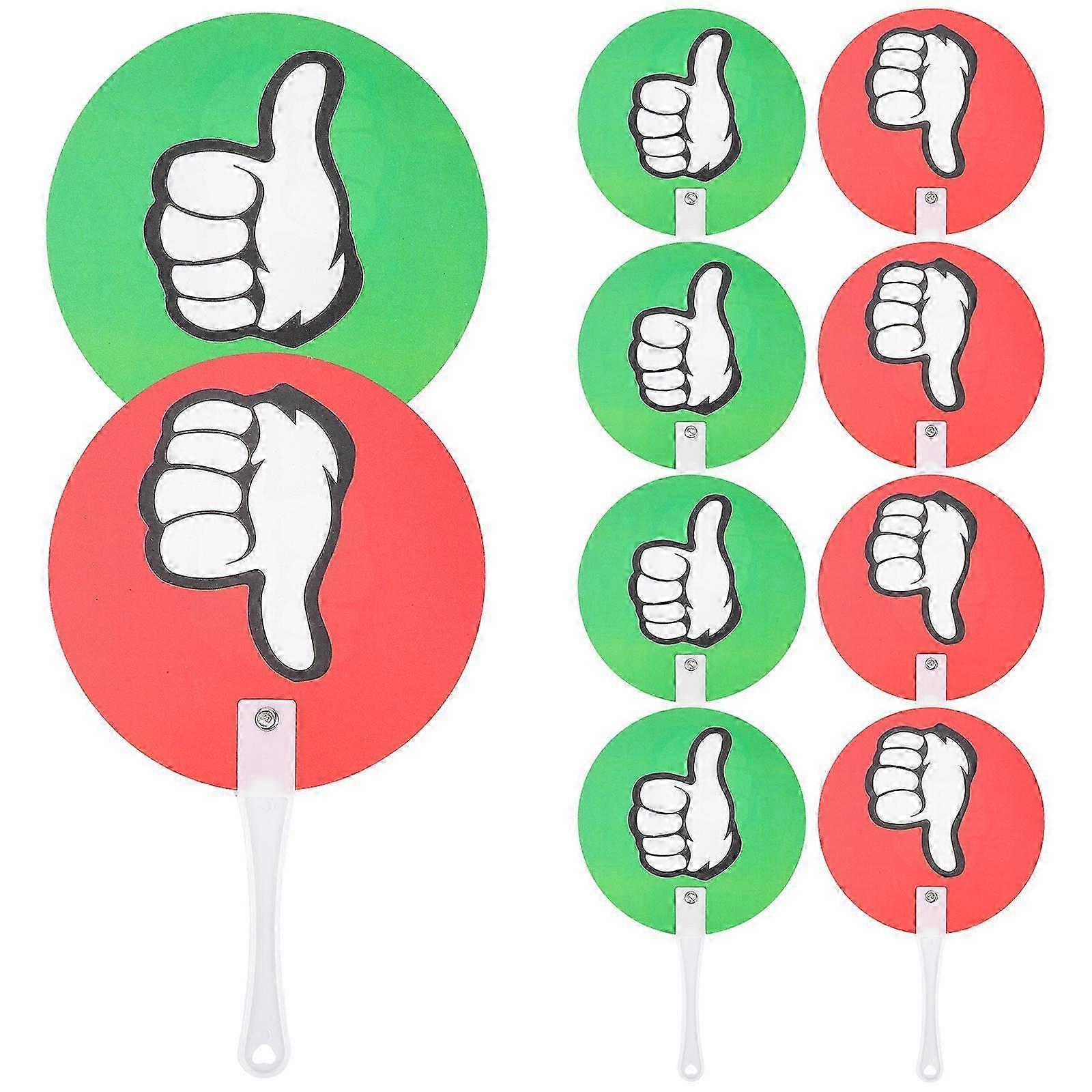 10Pcs Reusable Voting Paddle Voting Board Classroom Judging Board Classroom Event Supplies