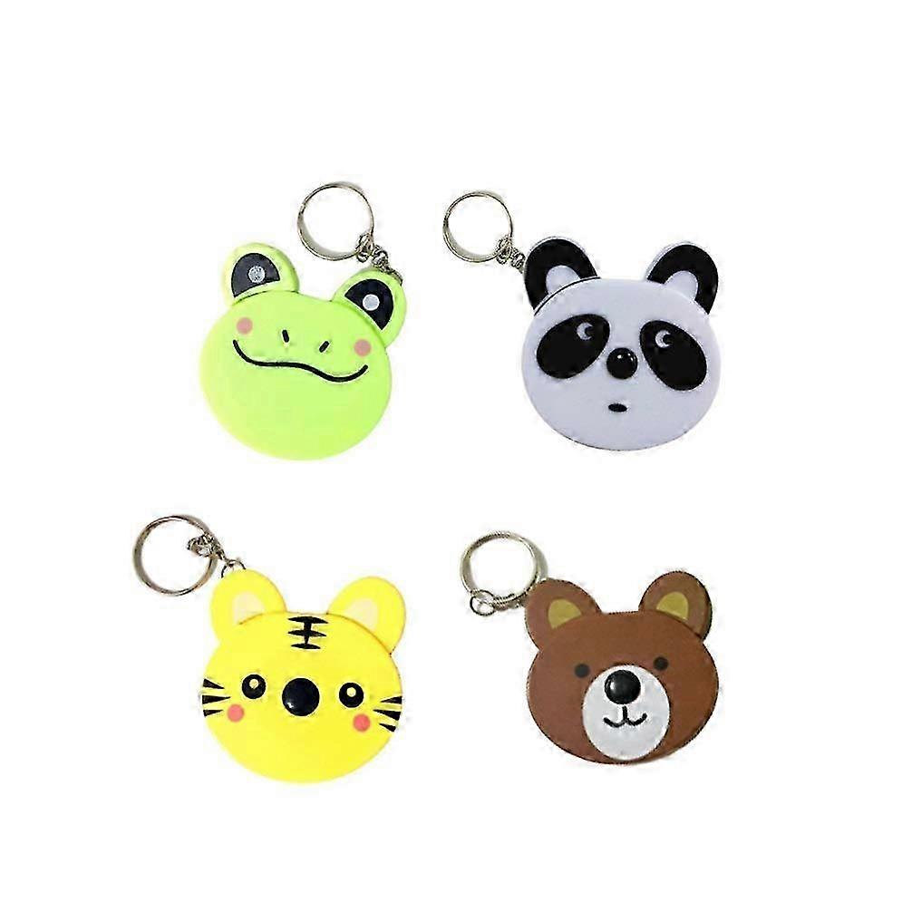 Tape Measure Keychain Soft Retractable Mini Measuring Tape Gauge Animal Shape Measuring Tools 4pcs