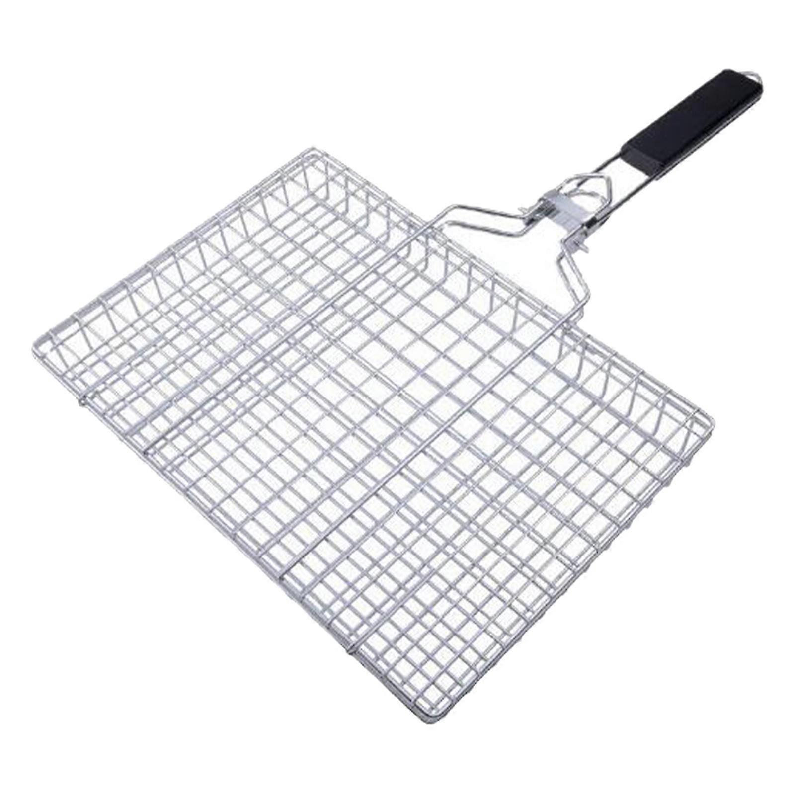 Foldable Grilling Basket Nonstick Steak Fish Vegetables Holder Rack