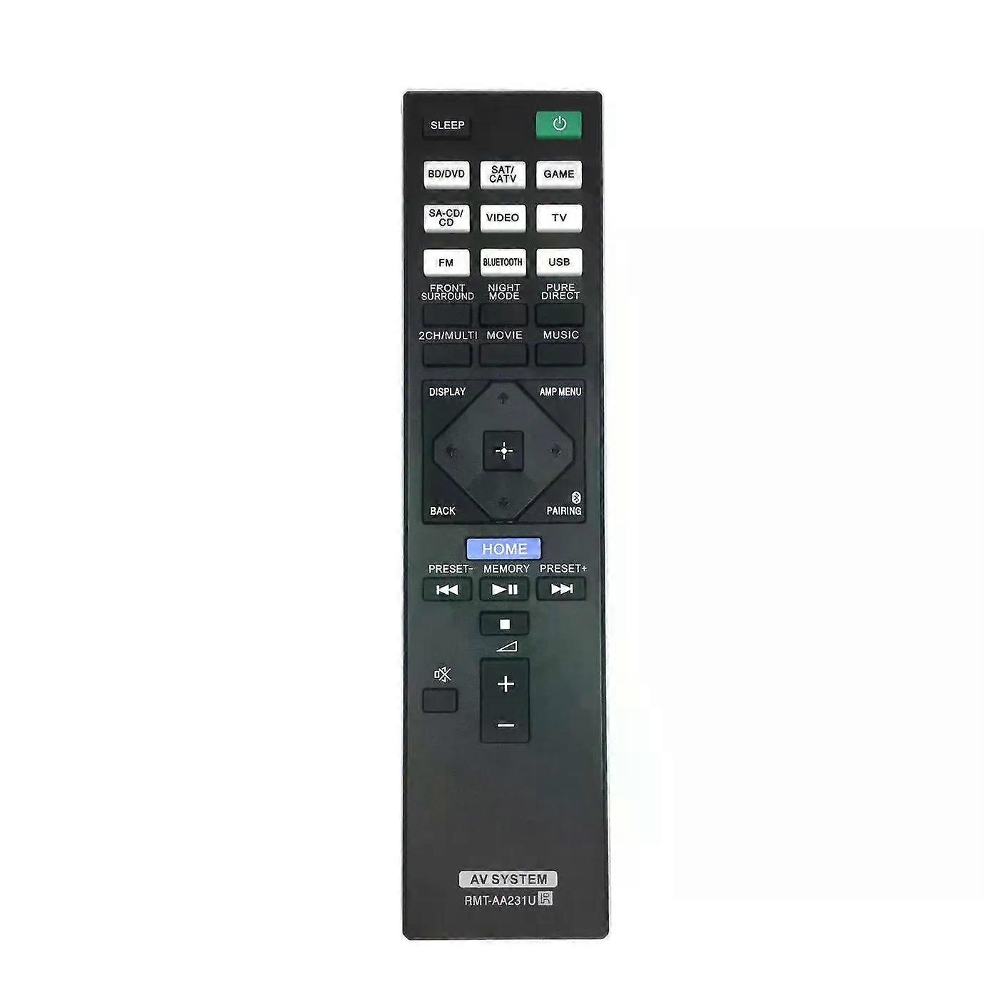 Apply RMT-AA231U Replace Remote for Sony Home Theater AV Receiver STR-DH770 STRDH770 STR-DN1070 STR-DN1080