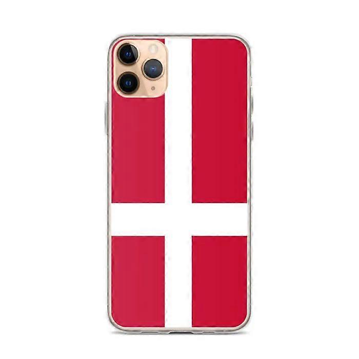 iPhone Case - Denmark Flag - iPhone 11 Pro Max - Flexible - Multicolor - Vertical