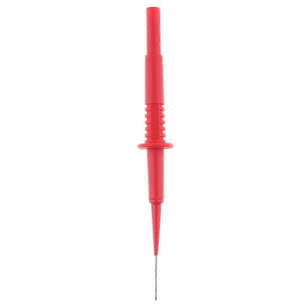 600V Needle Piercing Tester Test Probes with 4mm Banana Socket for Multimeter-color: Red