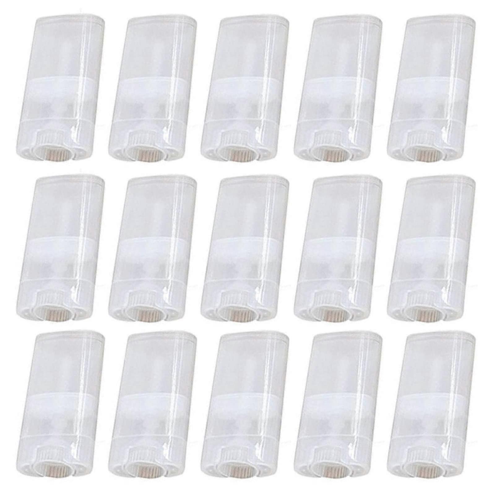 20 PCS 15ml Clear Empty Oval Plastic TwistUp Tubes BPA Free