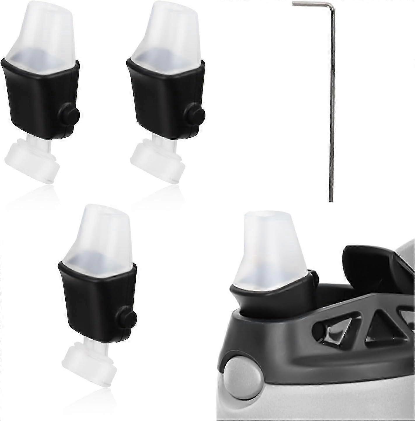 3pcs Lid Spout Replacement for Contigo, BPA Lid Parts Replacement with Wrench (PrettyJ)