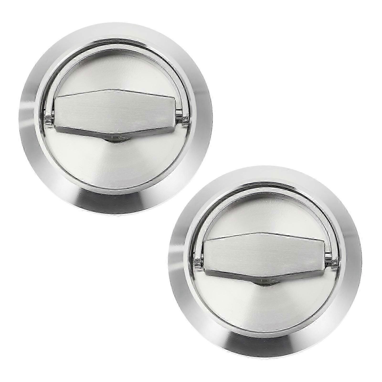 2pcs poignées de porte cachées en acier inoxydable encastrées poignées de garde-robe invisibles KB