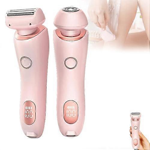Electric Waterproof Shaver for Women, 2 in 1 Rechargeable Bikini Trimmer, Wet & Dry Use, Portable Design